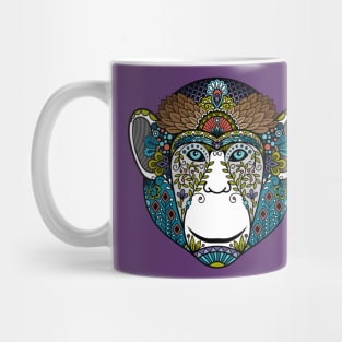 hipster monkey colorful Mug